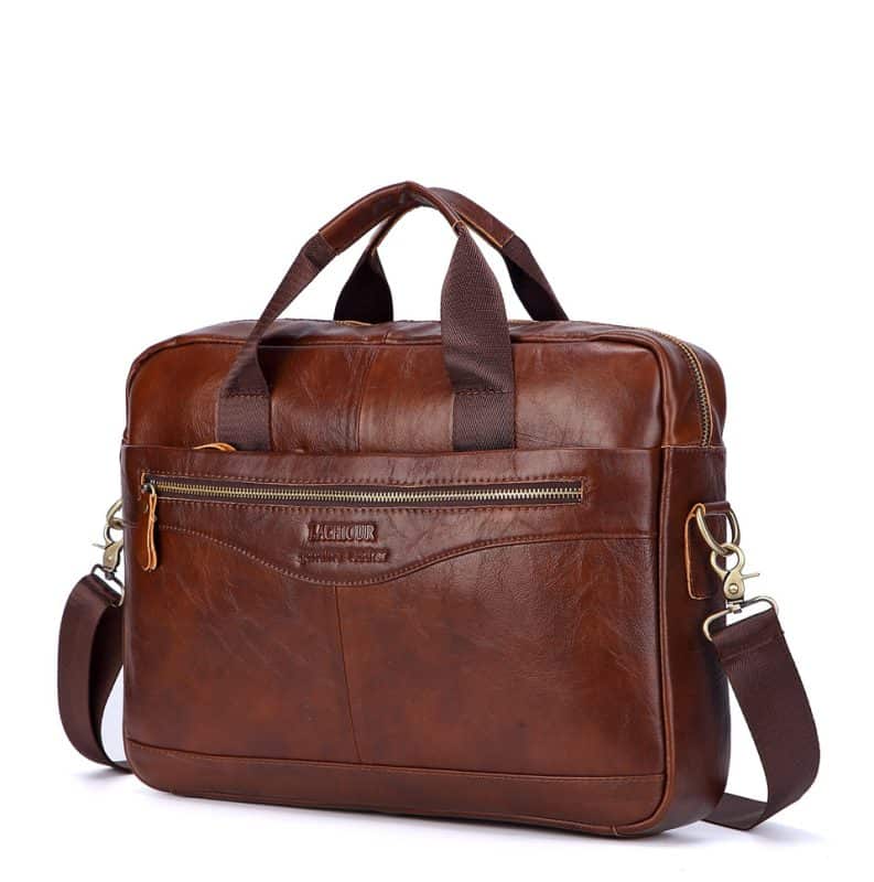 sacoche ordinateur cuir homme rouge