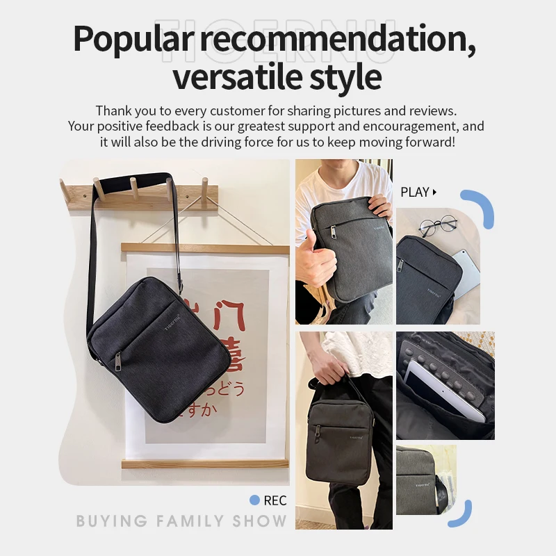 Sac à bandoulière étanche pour homme TIGERNU 3 Sac à bandoulière étanche pour homme TIGERNU – Image 3