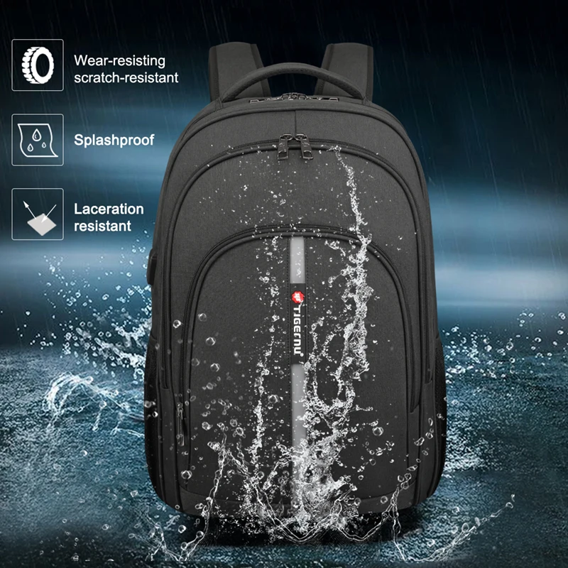 Sac à dos anti-vol pour hommes TIGERNU 4 Sac à dos anti-vol pour hommes TIGERNU – Image 4