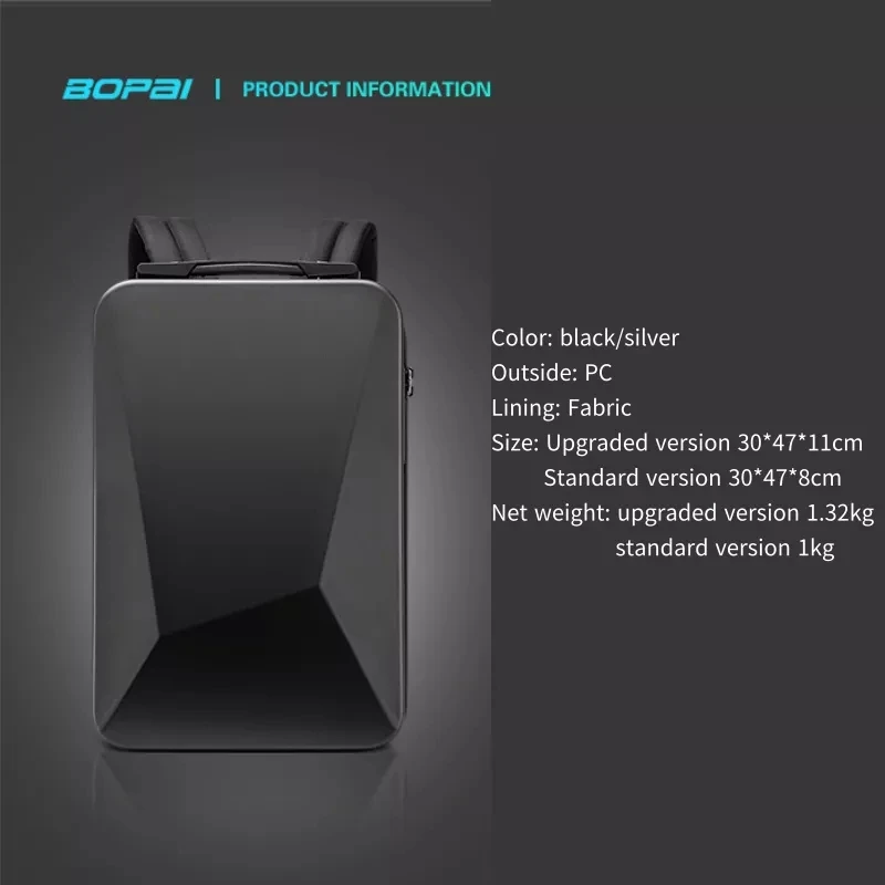 Sac à Dos Antivol Homme Etanche BOPAI 6 Sac à Dos Antivol Homme Etanche BOPAI – Image 6