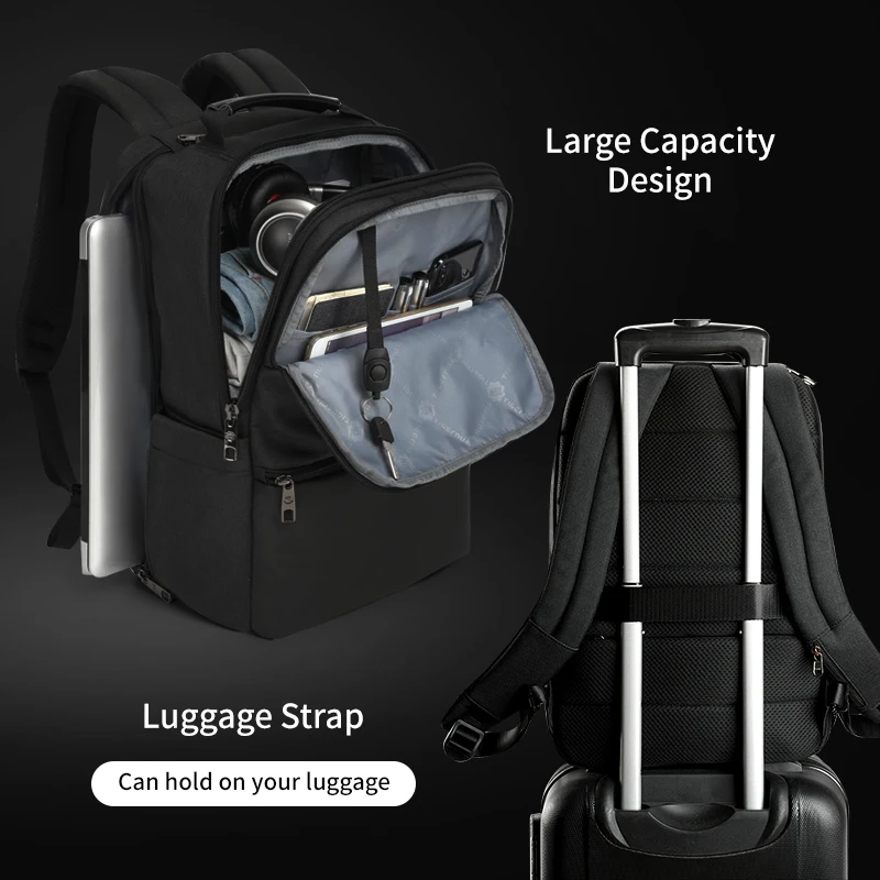 Sac à dos antivol pour ordinateur portable pour homme TIGERNU 3 Sac à dos antivol pour ordinateur portable pour homme TIGERNU – Image 3