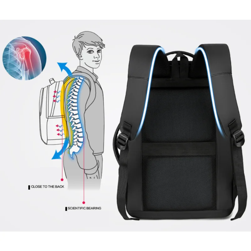 sac à dos de chargement USB étanche 2 sac à dos de chargement USB étanche – Image 2