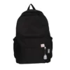 Sac à dos de grande capacité de couleur unie