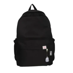 Sac à dos de grande capacité de couleur unie