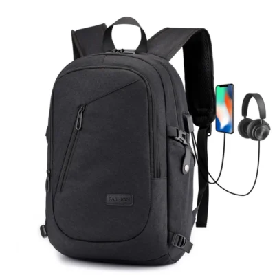 Sac à dos de voyage à chargement USB pour homme RILLIBEGAN