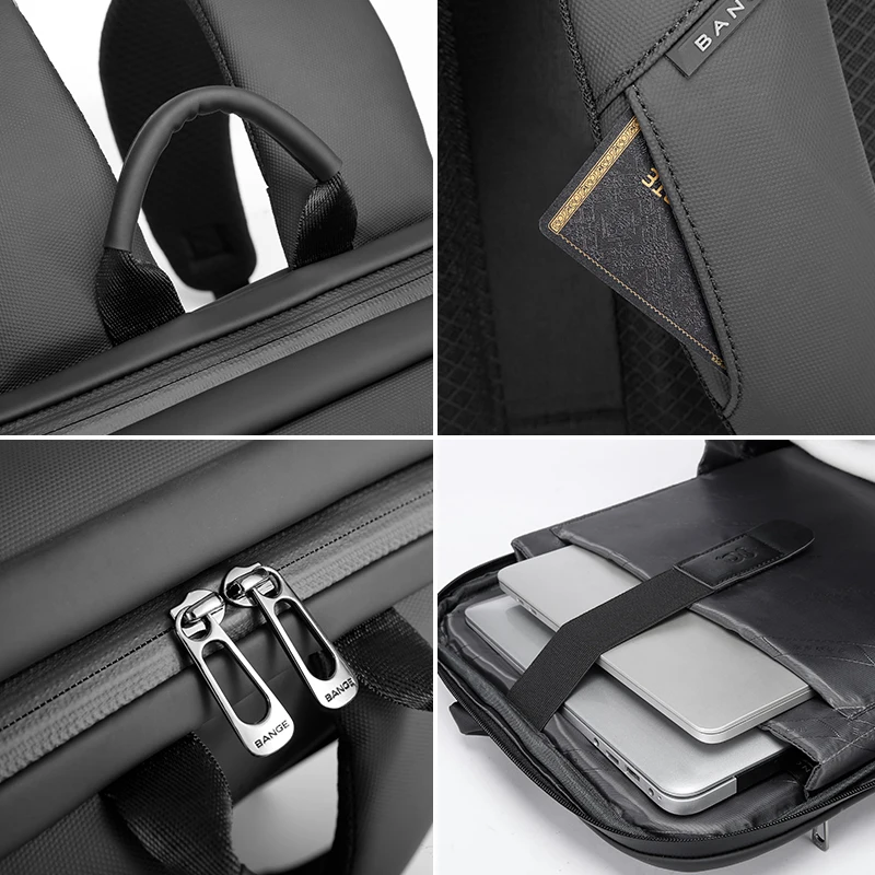 Sac à dos de voyage pour ordinateur portable pour hommes BANGE 3 Sac à dos de voyage pour ordinateur portable pour hommes BANGE – Image 3