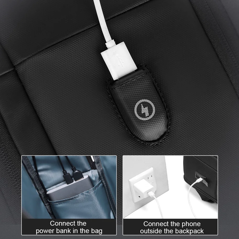 Sac à dos de voyage USB extensible 5 Sac à dos de voyage USB extensible – Image 5