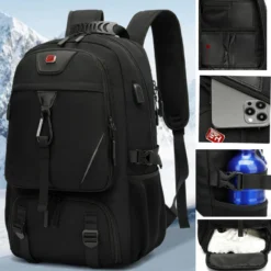 Sac à dos de voyage USB grande capacité pour homme