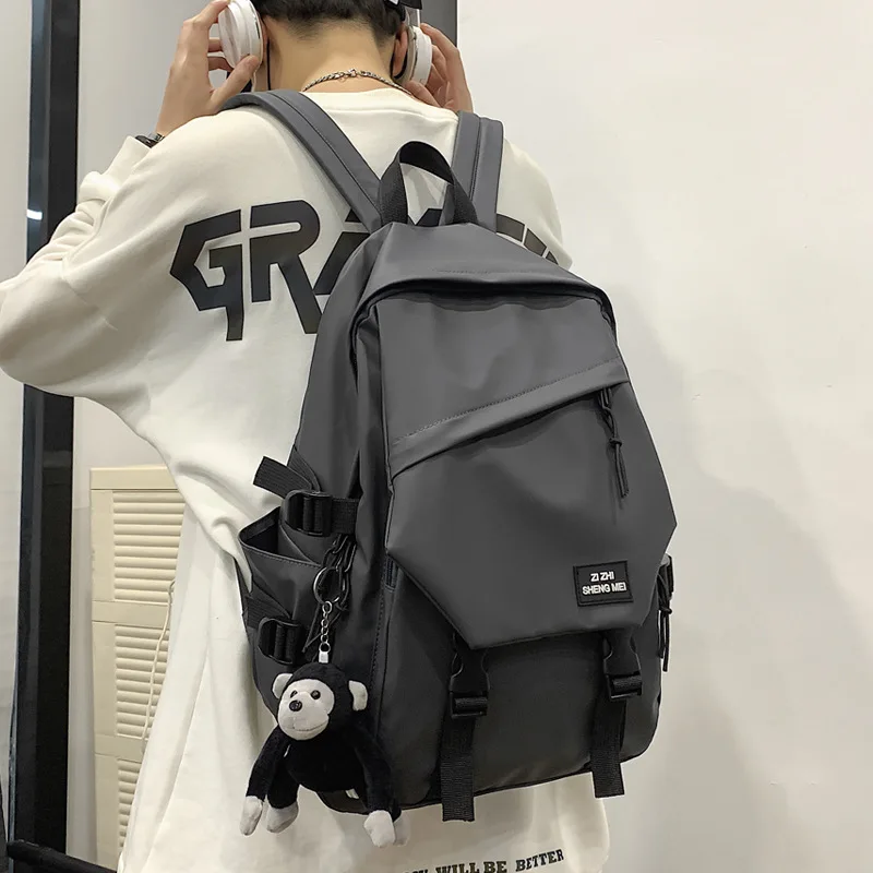 Sac à dos décontracté en cuir PU pour hommes 2 Sac à dos décontracté en cuir PU pour hommes – Image 2