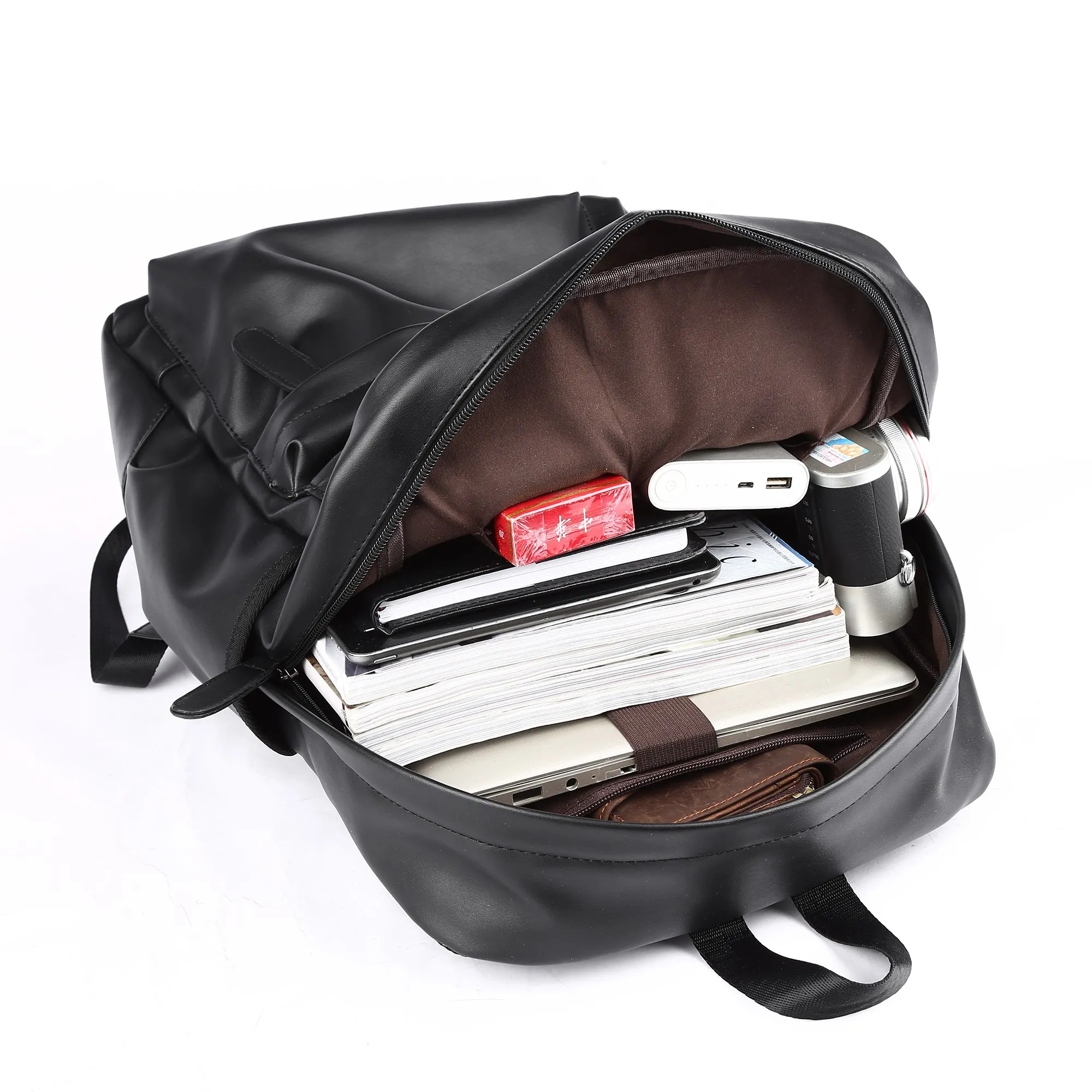 Sac à dos en cuir pour hommes en cuir PU MATE ELAN 5 Sac à dos en cuir pour hommes en cuir PU MATE ELAN – Image 5