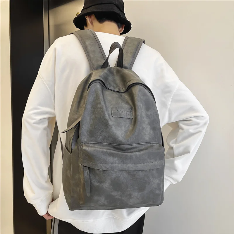 Sac à dos en cuir PU pour homme HMXTXCF 2 Sac à dos en cuir PU pour homme HMXTXCF – Image 2