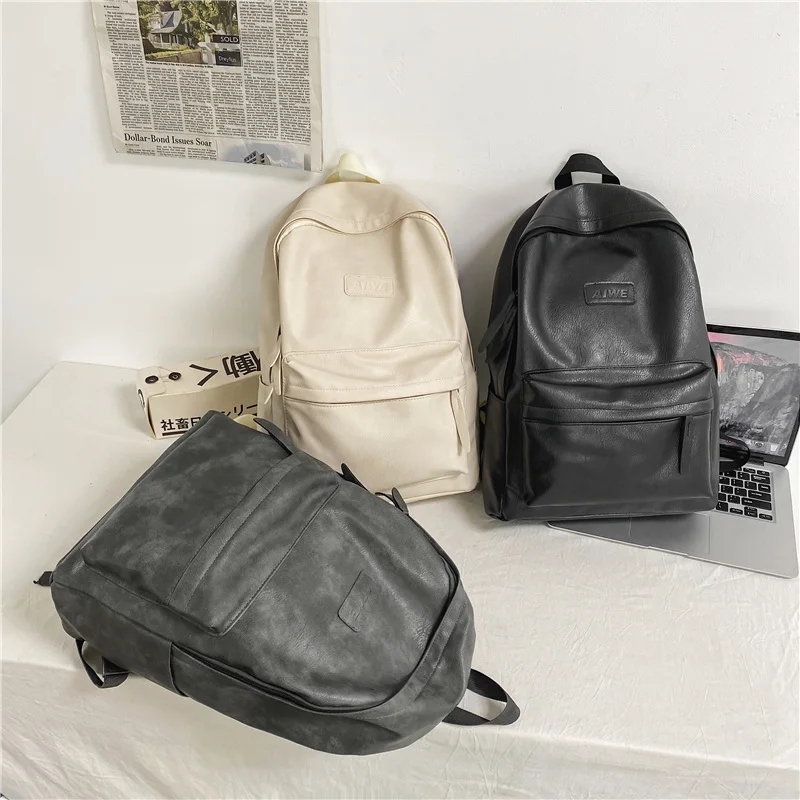 Sac à dos en cuir PU pour homme HMXTXCF 3 Sac à dos en cuir PU pour homme HMXTXCF – Image 3