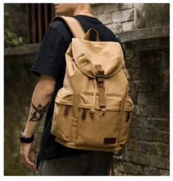 Sac à dos en toile décontracté vintage TANGHAO