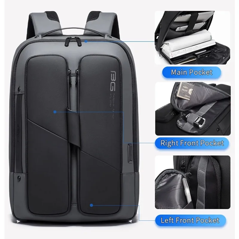 Sac à dos étanche antivol pour homme BANGE 2 Sac à dos étanche antivol pour homme BANGE – Image 2