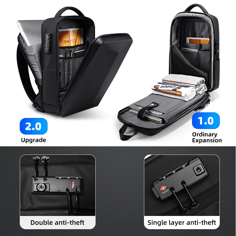 Sac à dos étanche pour ordinateur portable anti-vol pour hommes FENRUIEN 3 Sac à dos étanche pour ordinateur portable anti-vol pour hommes FENRUIEN – Image 3