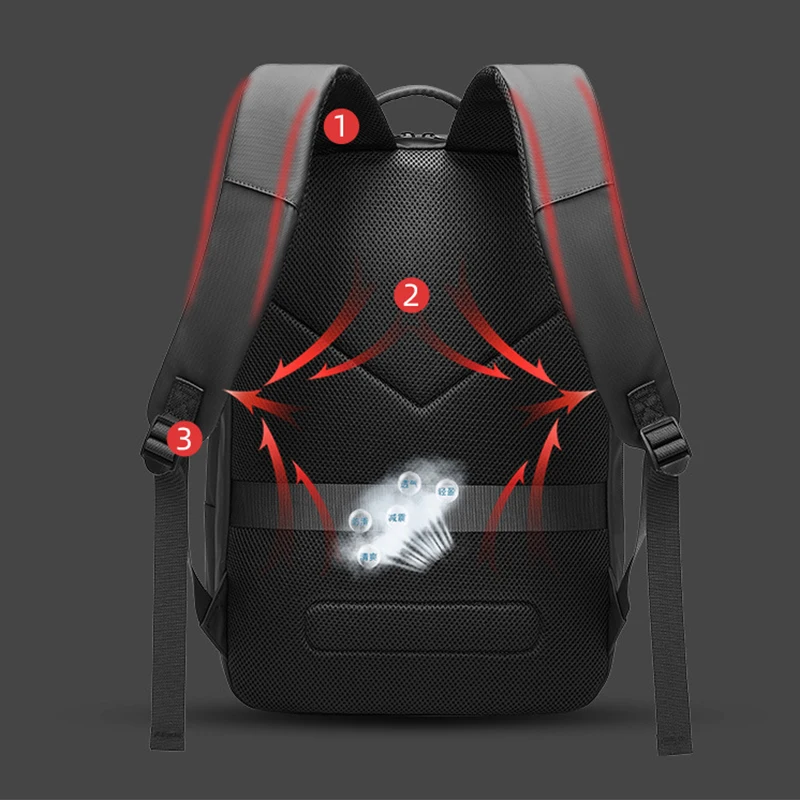 Sac à dos étanche pour ordinateur portable professionnel ANDRALYN 2 Sac à dos étanche pour ordinateur portable professionnel ANDRALYN – Image 2