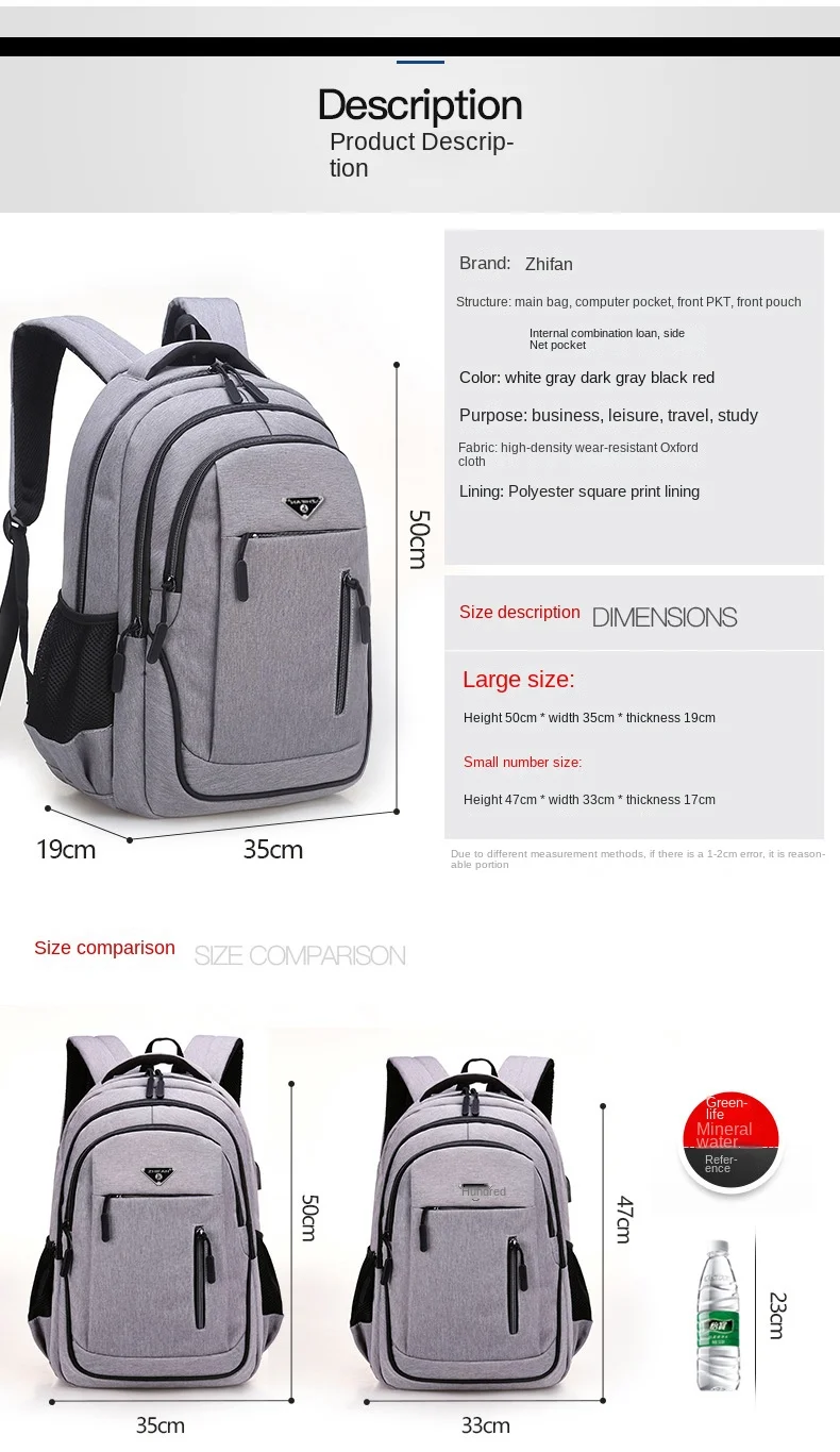 Sac à dos imperméable pour homme ABQP 5 Sac à dos imperméable pour homme ABQP – Image 5