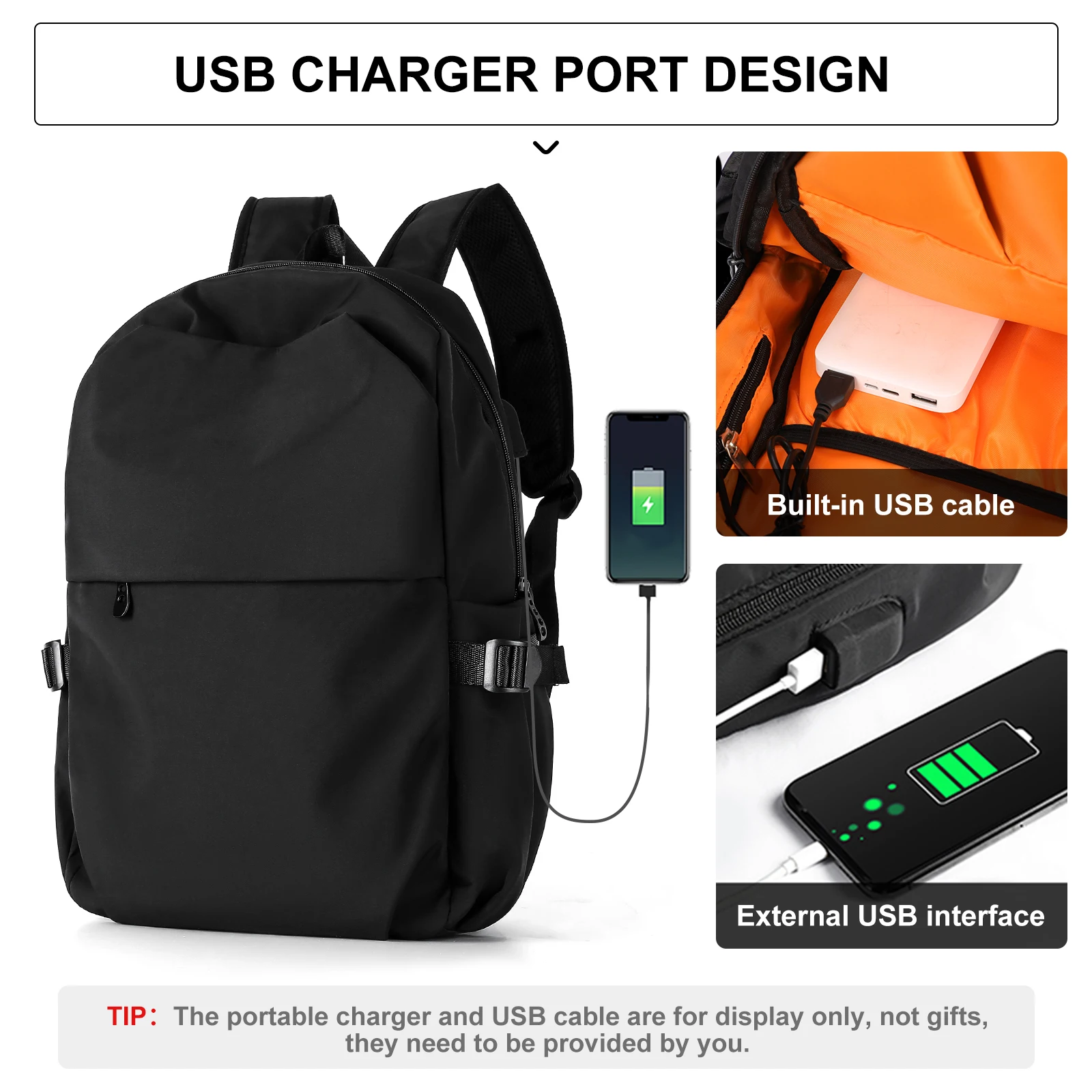 Sac à dos léger et décontracté pour ordinateur portable 5 Sac à dos léger et décontracté pour ordinateur portable – Image 6