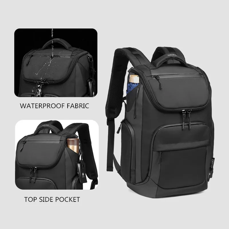 Sac à dos multi-compartiments Homme OZUKO 3 Sac à dos multi-compartiments Homme OZUKO – Image 3