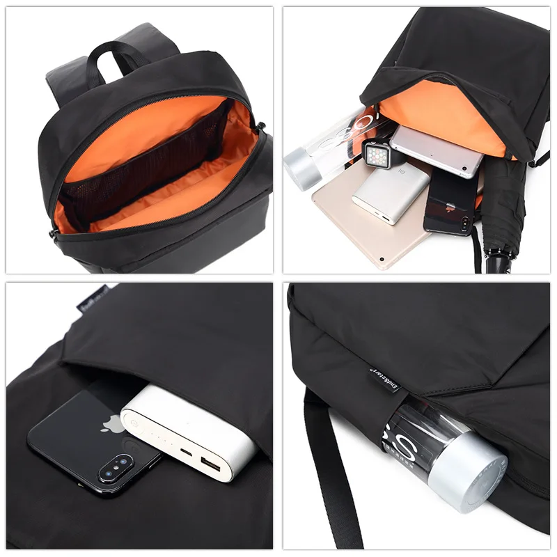 Sac à dos noir à la mode pour hommes YUESKANGAROO 5 Sac à dos noir à la mode pour hommes YUESKANGAROO – Image 5