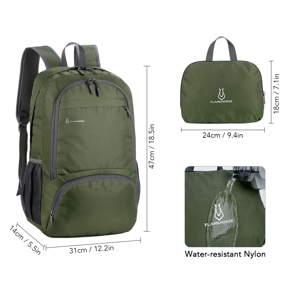 Sac à dos pliable léger LIXADA 2 Sac à dos pliable léger LIXADA – Image 2