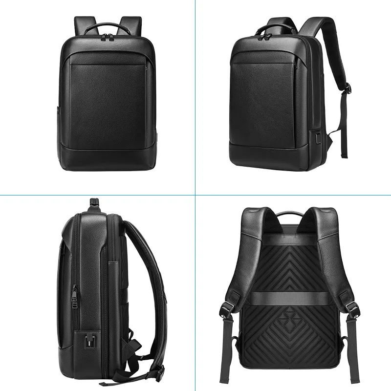 Sac à dos pour homme en cuir véritable HEVRAOS 4 Sac à dos pour homme en cuir véritable HEVRAOS – Image 4
