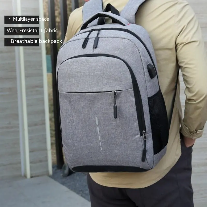 Sac à dos simple grande capacité pour hommes 3 Sac à dos simple grande capacité pour hommes – Image 3
