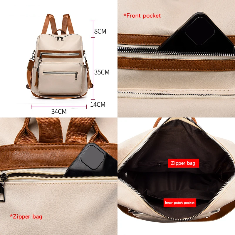 Sacs à dos en cuir souple pour homme 5 Sacs à dos en cuir souple pour homme – Image 5