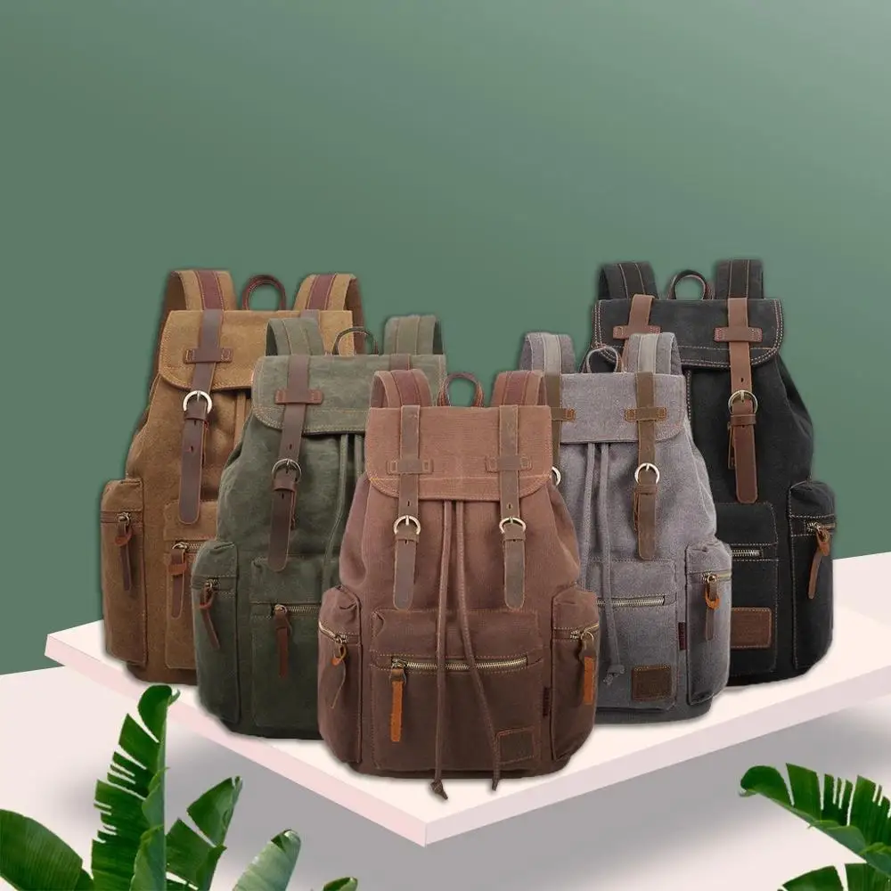 Sacs à dos en toile vintage pour hommes IGET BAG 2 Sacs à dos en toile vintage pour hommes IGET BAG – Image 2