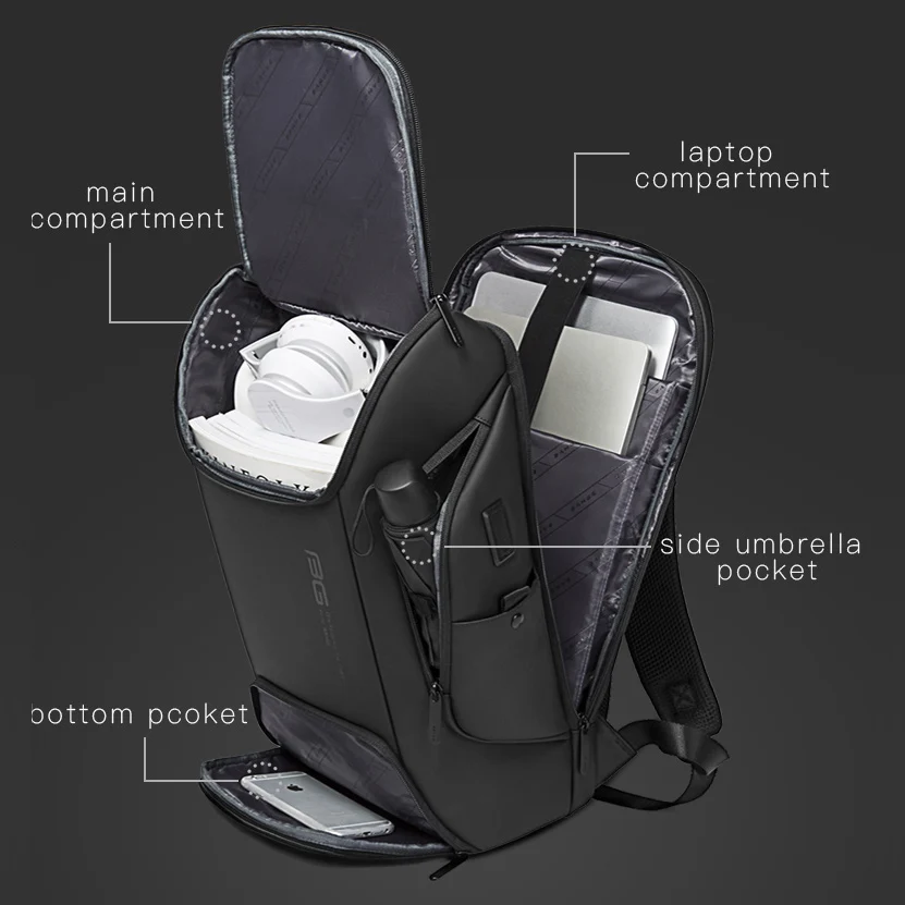 Sacs à dos imperméables de luxe pour hommes Bange 3 Sacs à dos imperméables de luxe pour hommes Bange – Image 3