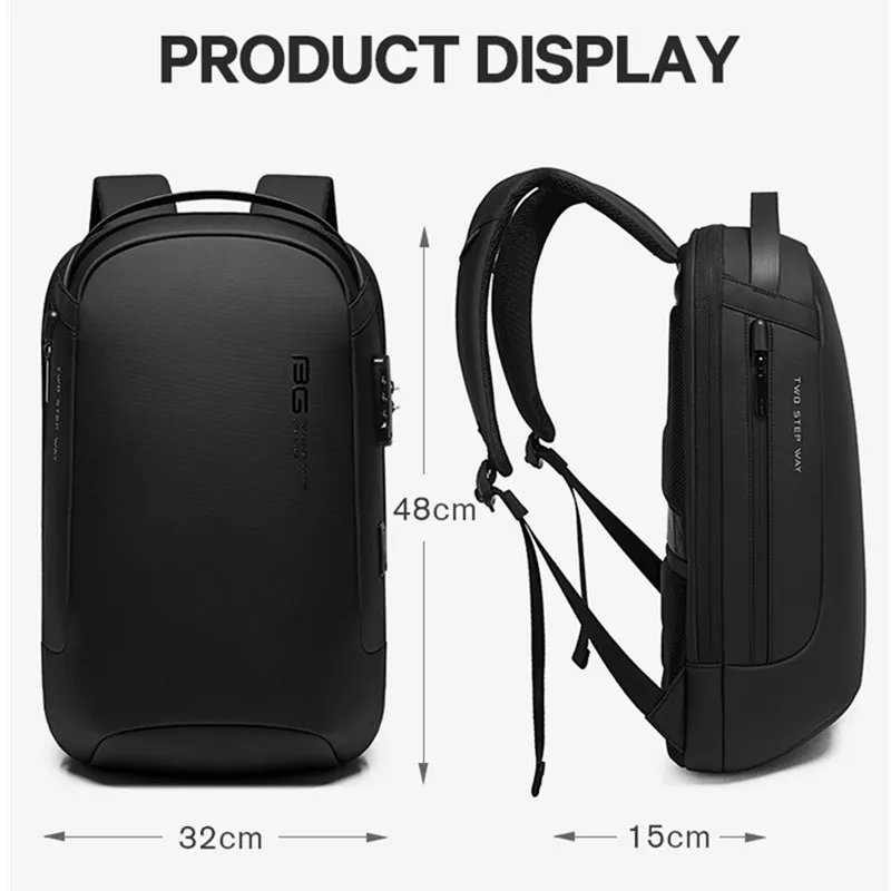 Sacs à dos pour ordinateur portable multifonctions BANGE 15,6 pouces 2 Sacs à dos pour ordinateur portable multifonctions BANGE 15,6 pouces – Image 2
