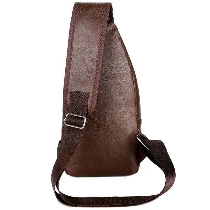 Sacoche Poitrine Homme Antivol SPAN – Cuir + USB 4 Sacoche Poitrine Homme Antivol SPAN – Cuir + USB – Image 4
