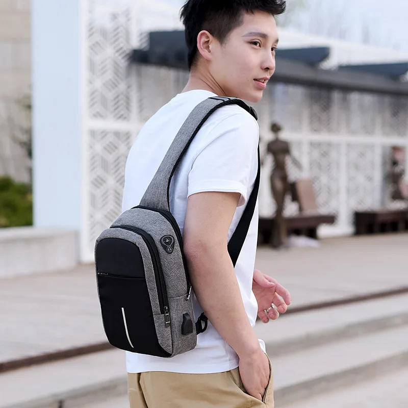 Sacoche Poitrine Homme Fengdong 2 Sacoche Poitrine Homme Fengdong – Image 2