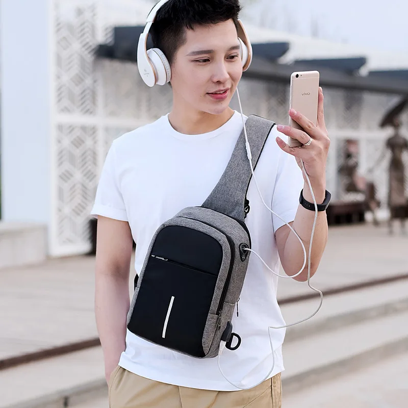 Sacoche Poitrine Homme Fengdong 3 Sacoche Poitrine Homme Fengdong – Image 3