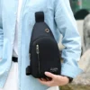 Sacoche Poitrine Homme Noir - FASHION INSTINCT