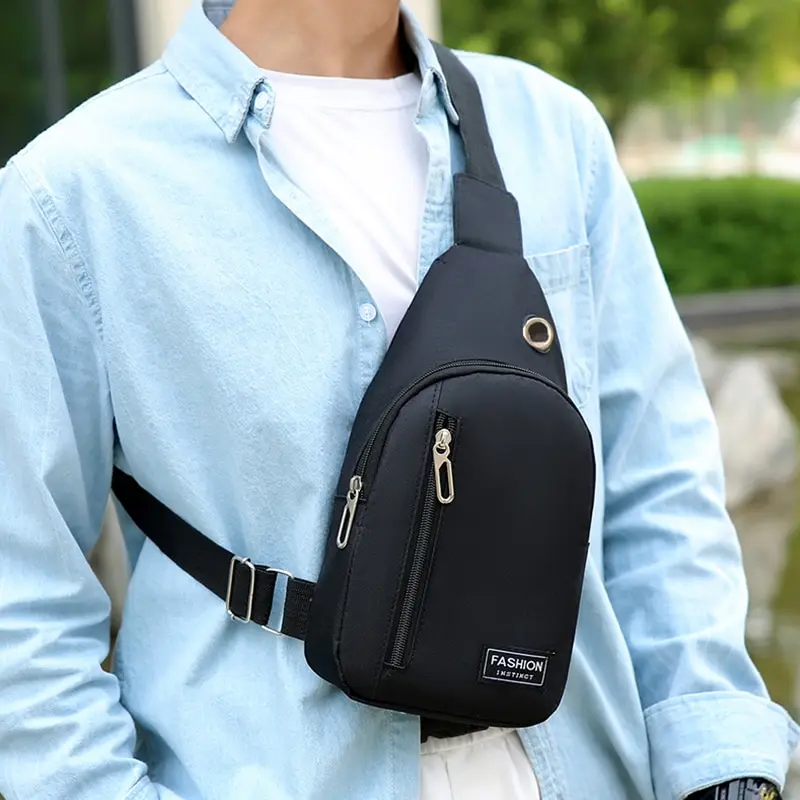 Sacoche Poitrine Homme Noir - FASHION INSTINCT 6 Sacoche Poitrine Homme Noir - FASHION INSTINCT – Image 6
