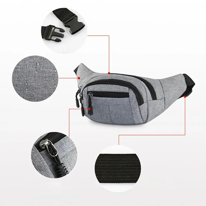Sacoche Poitrine Homme Sport - PZK 15 Riñonera Deportiva para Hombre - PZK - Imagen 15