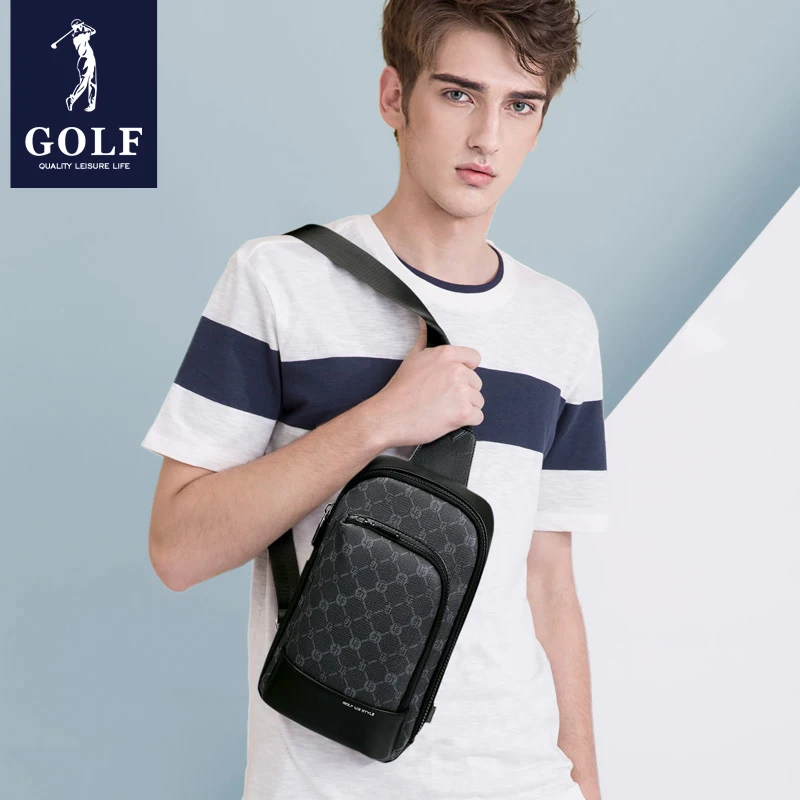 Sacoche Poitrine Homme Luxe Carreaux - Golf Us Style 5 Sacoche Poitrine Homme Luxe Carreaux - Golf Us Style – Image 5
