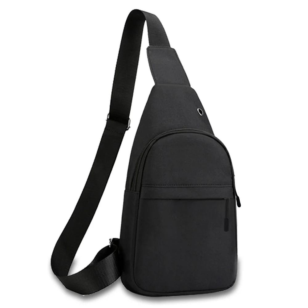 Sacoche Poitrine Homme Simple Noir 1 Sacoche Poitrine Homme Simple Noir