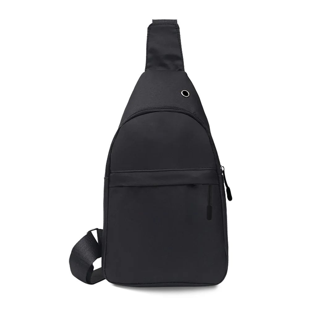 Sacoche Poitrine Homme Simple Noir 5 Sacoche Poitrine Homme Simple Noir – Image 5