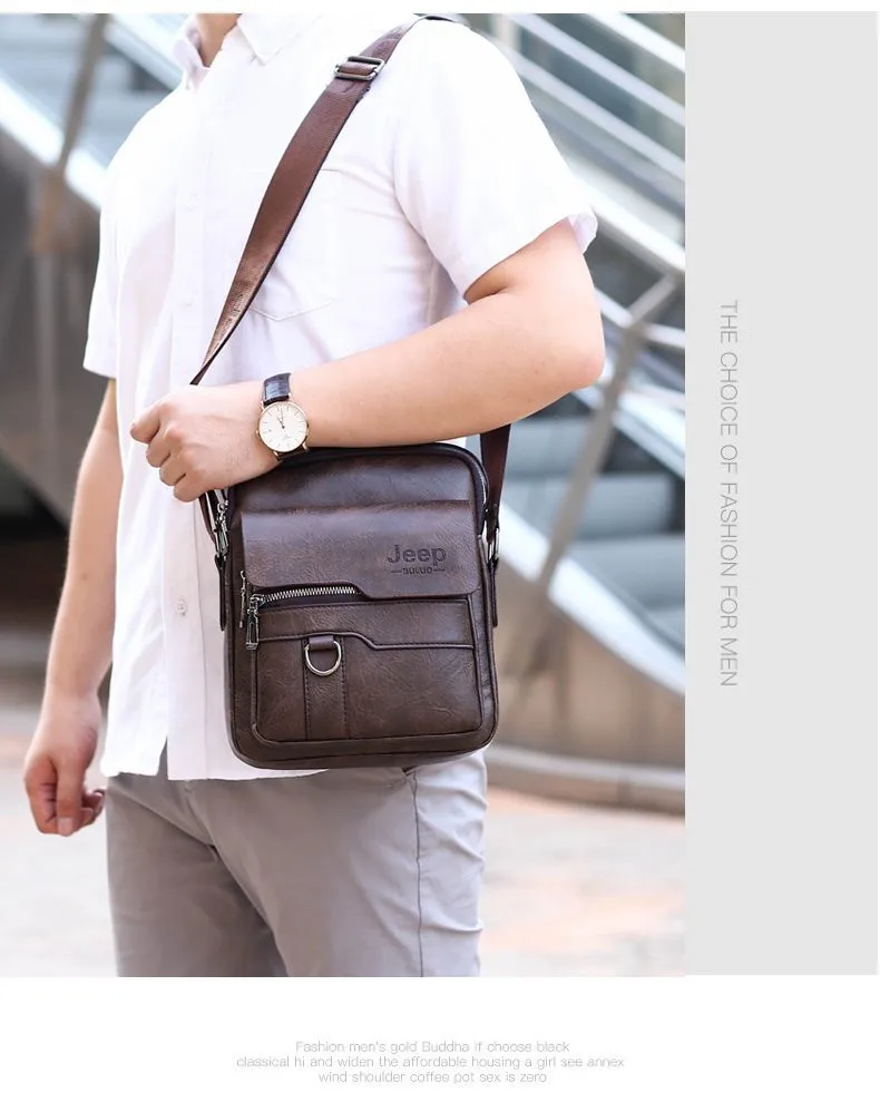 Sacoche Homme Grande Taille Cuir - Jeep BULUO 19 Sacoche Homme Grande Taille Cuir - Jeep BULUO – Image 19