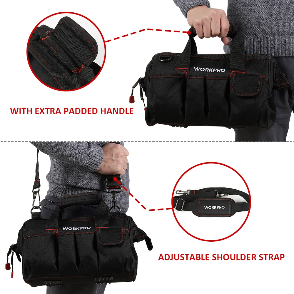 Sacoche Homme Travail Grande Taille Haute Resistance W08 - WORKPRO 2 Sacoche Homme Travail Grande Taille Haute Resistance W08 - WORKPRO – Image 2