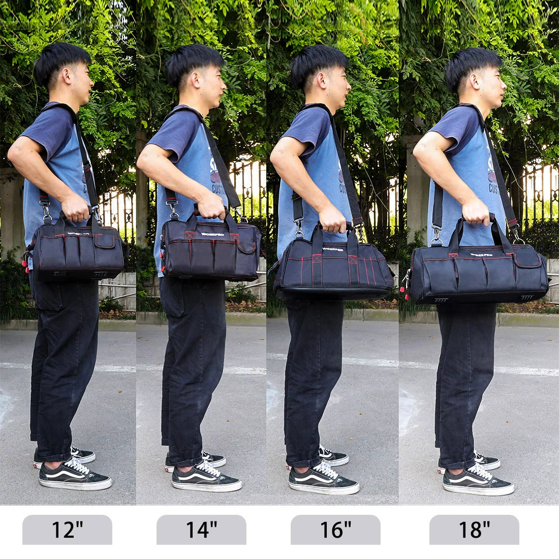 Sacoche Homme Travail Grande Taille Haute Resistance W08 - WORKPRO 5 Sacoche Homme Travail Grande Taille Haute Resistance W08 - WORKPRO – Image 5