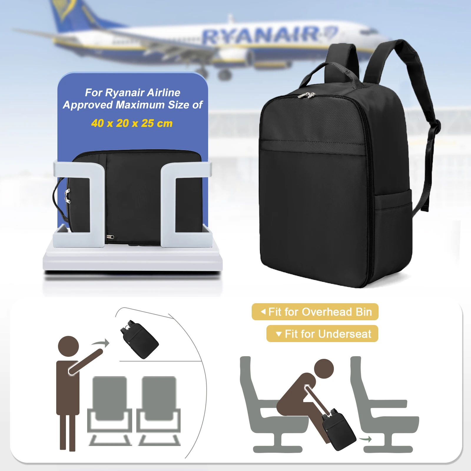 Sacoche Homme Voyage Cabine Compagnie Low Cost EasyJet Ryanair - Fewchor 1 Sacoche Homme Voyage Cabine Compagnie Low Cost EasyJet Ryanair - Fewchor