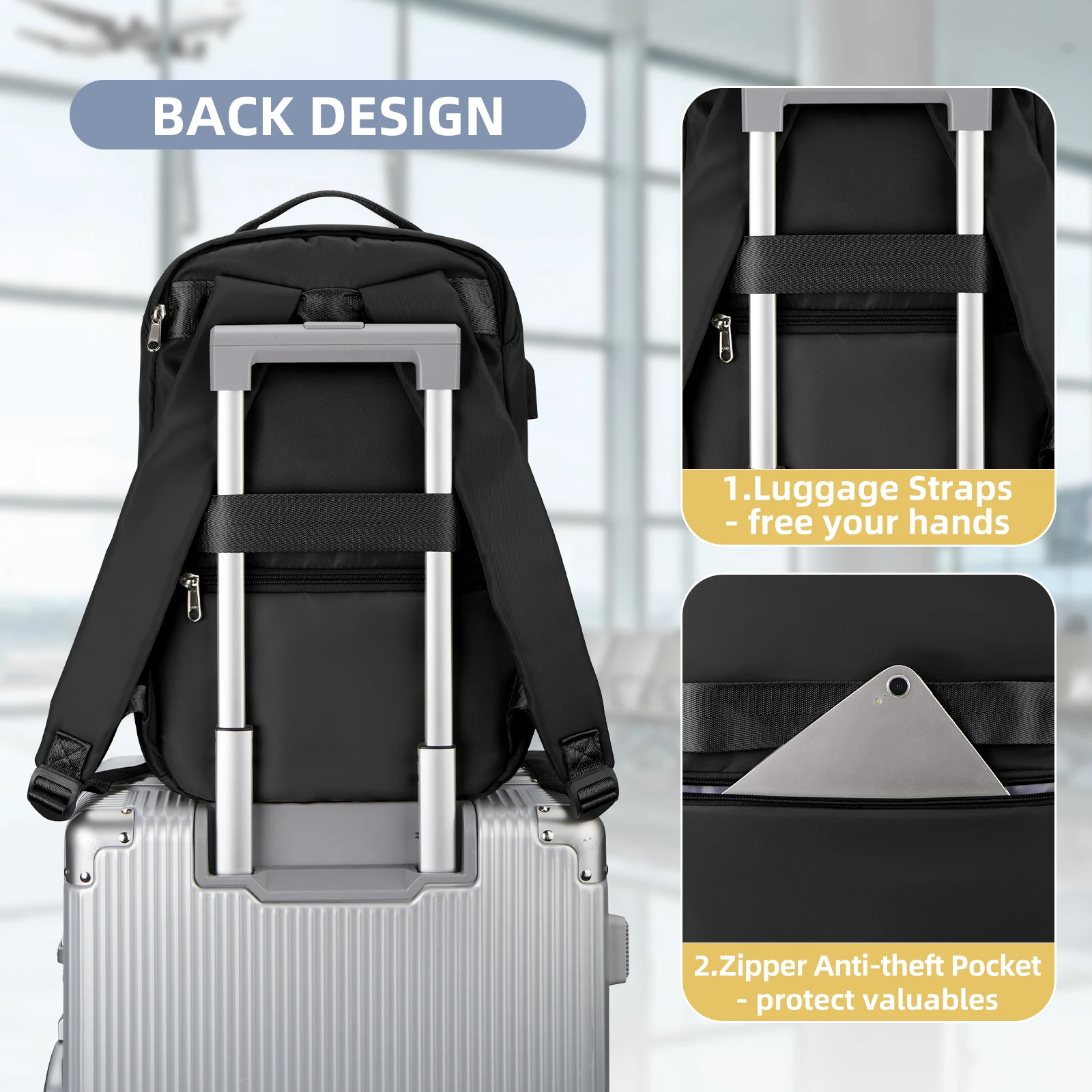 Sacoche Homme Voyage Cabine Compagnie Low Cost EasyJet Ryanair - Fewchor 3 Sacoche Homme Voyage Cabine Compagnie Low Cost EasyJet Ryanair - Fewchor, photo 3