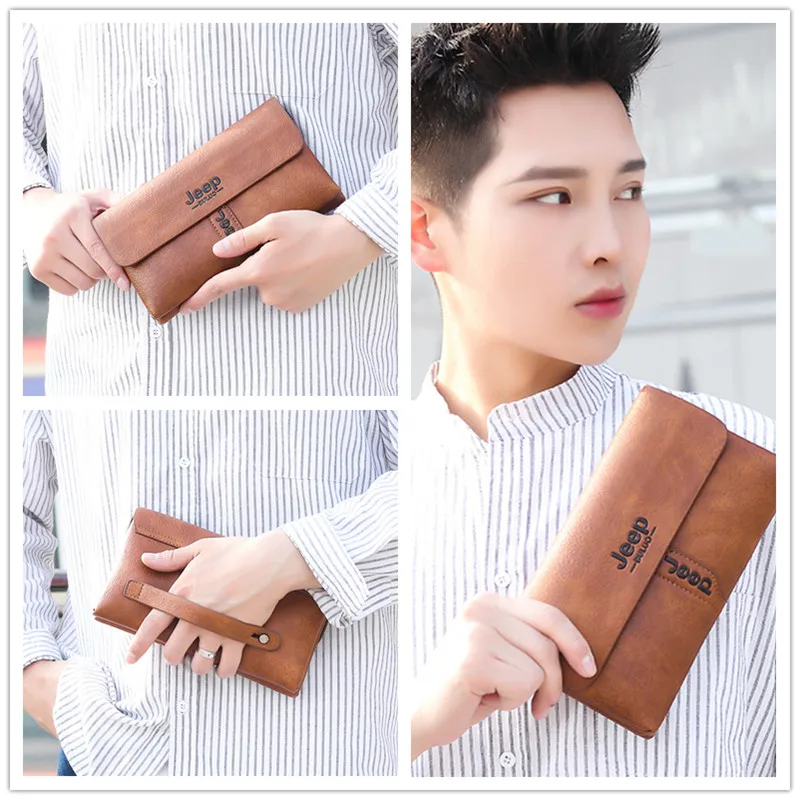 Sacoche Pochette Homme Luxe Cuir JP2160 - JEEP BULUO 4 Sacoche Pochette Homme Luxe Cuir JP2160 - JEEP BULUO – Image 4