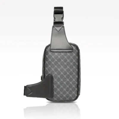Sacoche Poitrine Homme Luxe Carreaux OO
