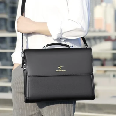 Sacoche Homme Cuir PU Business Travail 8819-4 - FENGBAODAISHU