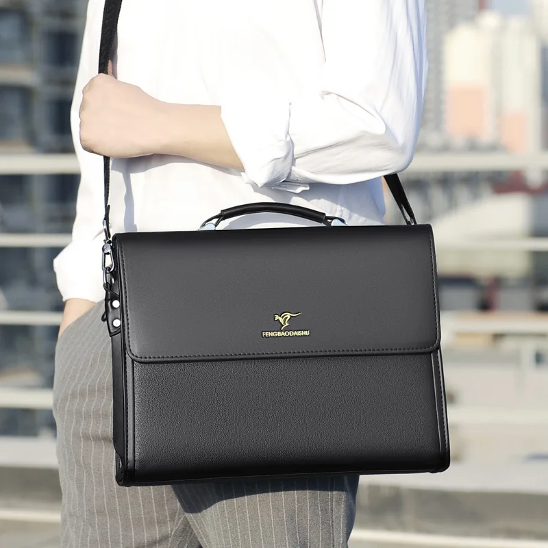Sacoche Homme Cuir PU Business Travail 8819-4 - FENGBAODAISHU 1 Sacoche Homme Cuir PU Business Travail 8819-4 - FENGBAODAISHU