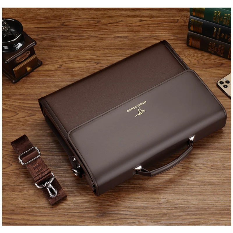Sacoche Homme Cuir PU Business Travail 8819-4 - FENGBAODAISHU 16 Sacoche Homme Cuir PU Business Travail 8819-4 - FENGBAODAISHU – Image 16